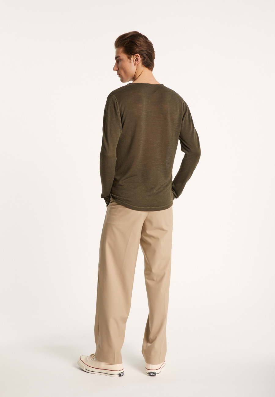 Camiseta de linho tunisiano flamejado - Blayne