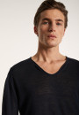 Slub linen T-shirt with Tunisian collar - Blayne