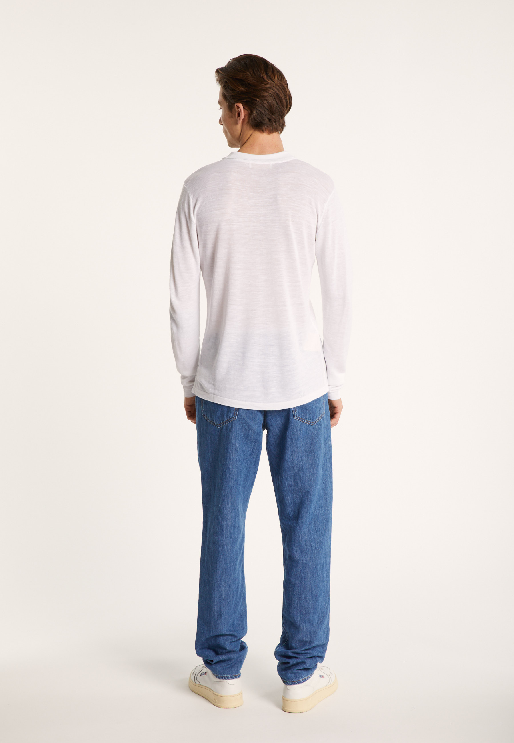 Slub linen button-down shirt - Blason