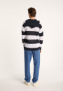 Two-tone hoodie in slub linen - Philip