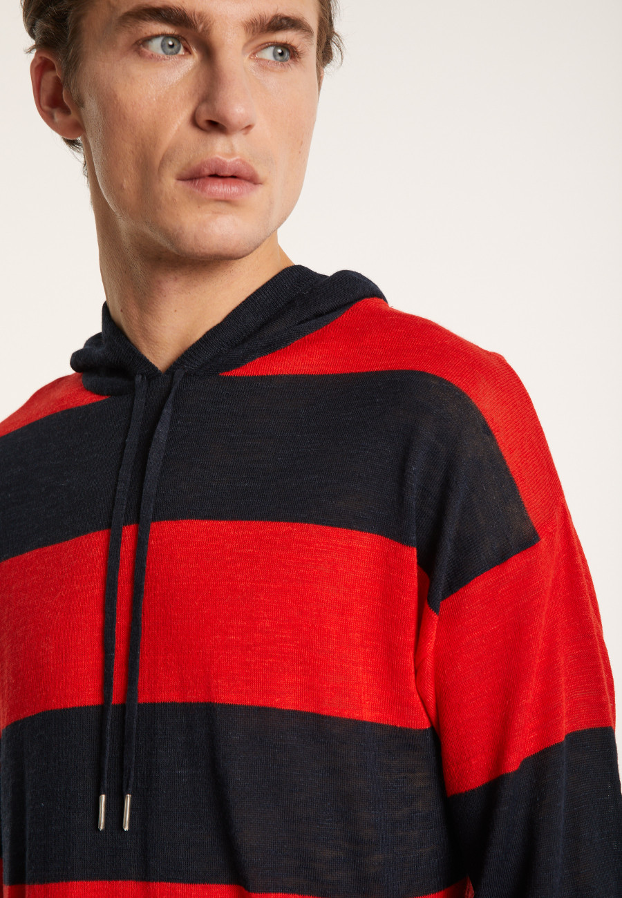 Moletom com capuz em linho bicolor - Philip