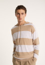 Two-tone hoodie in slub linen - Philip