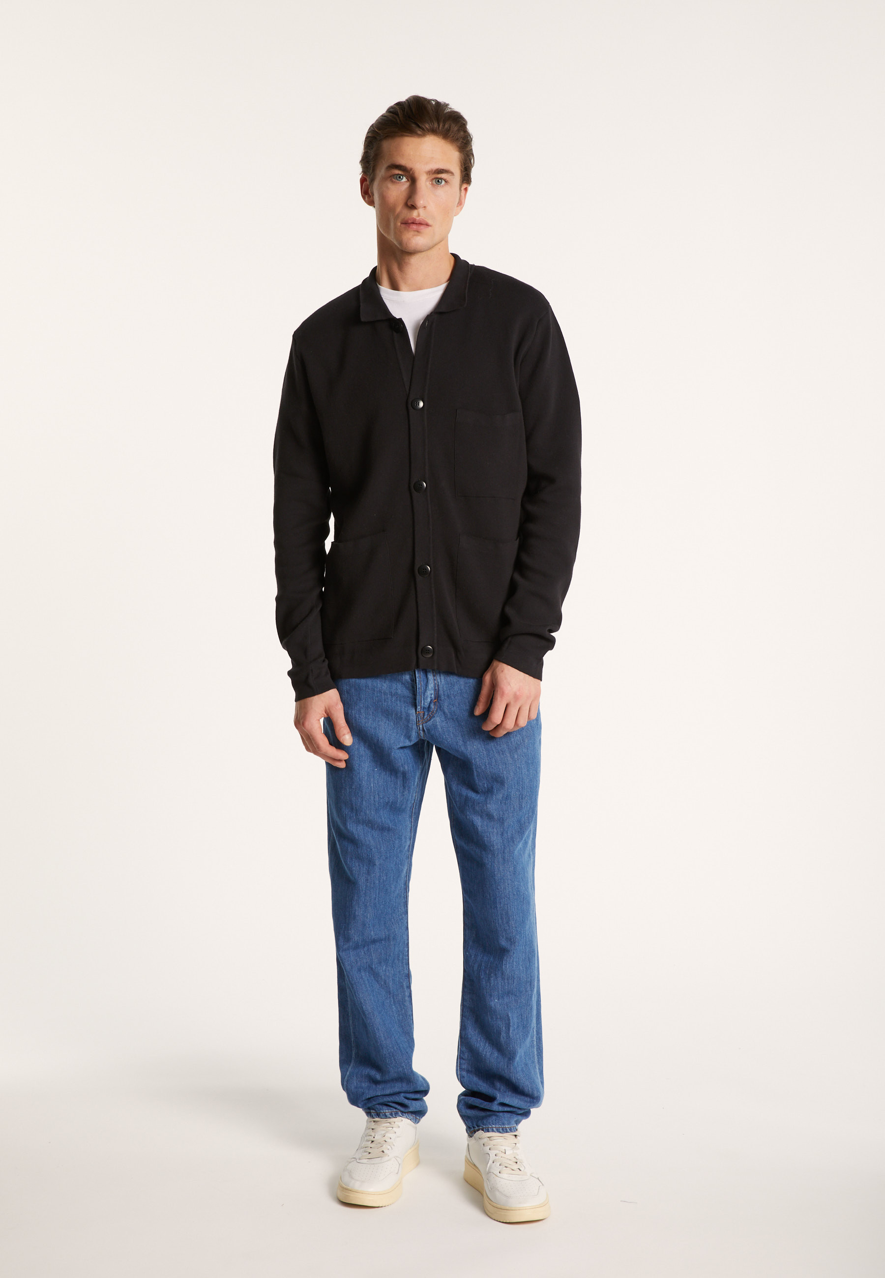 Gilet à poches en coton sec - Balto 7240 marine - 05 Bleu marine