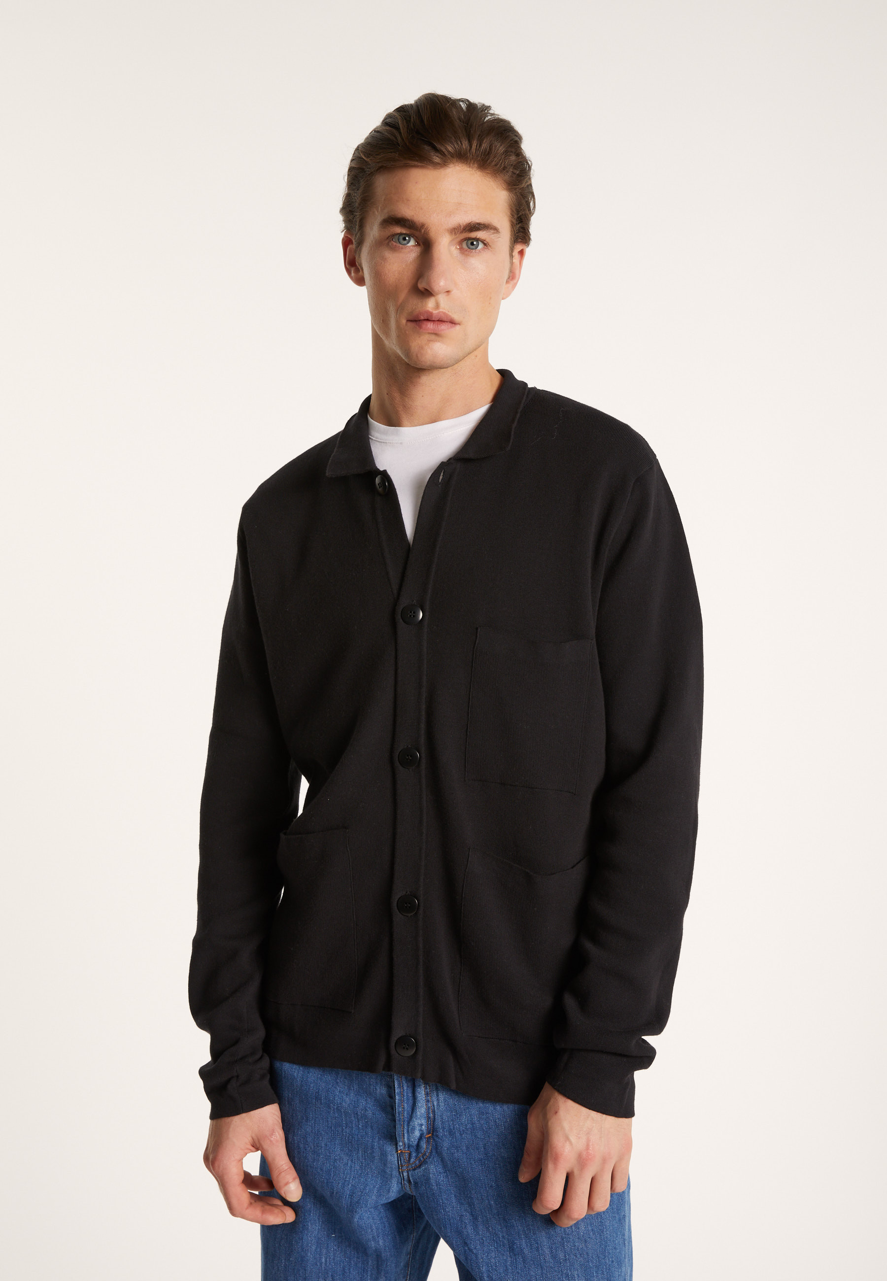 Gilet à poches en coton sec - Balto 7240 marine - 05 Bleu marine