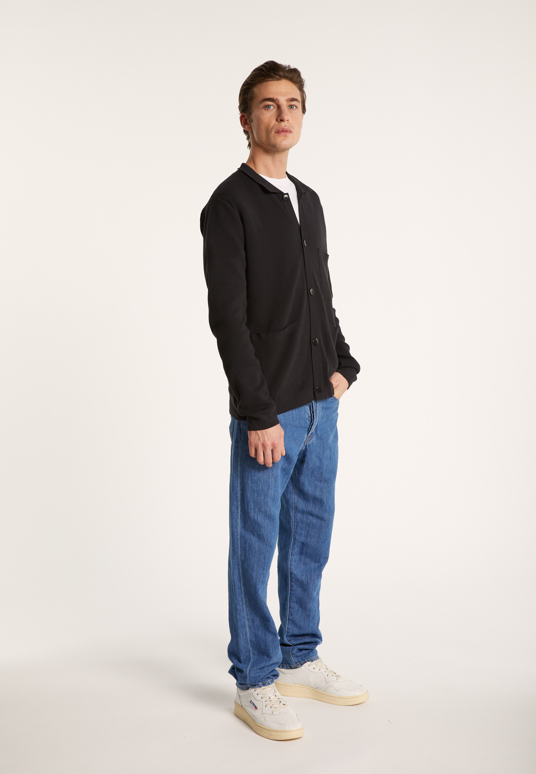 Gilet à poches en coton sec - Balto 7240 marine - 05 Bleu marine