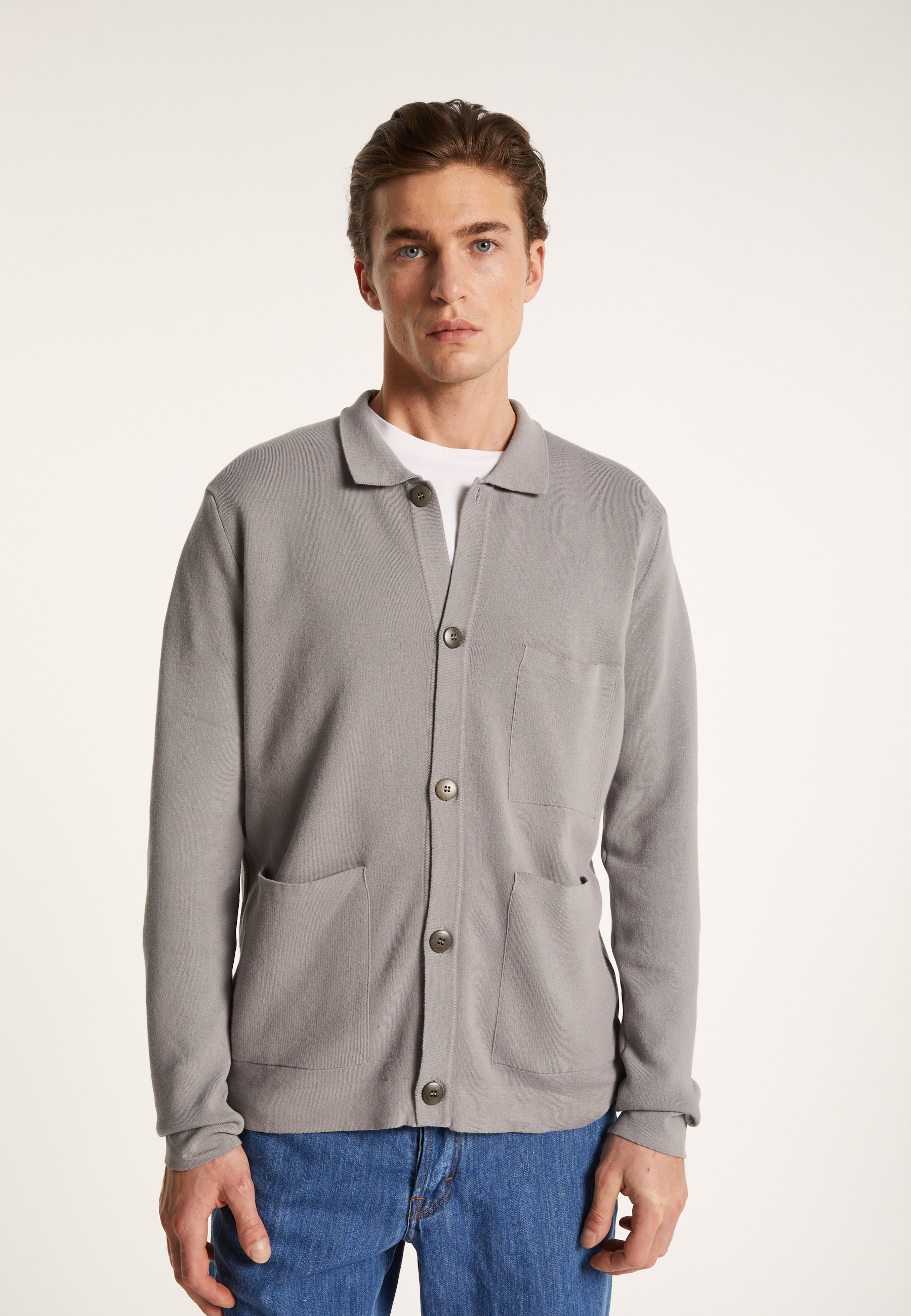 Dry cotton cardigan with pockets - Balto