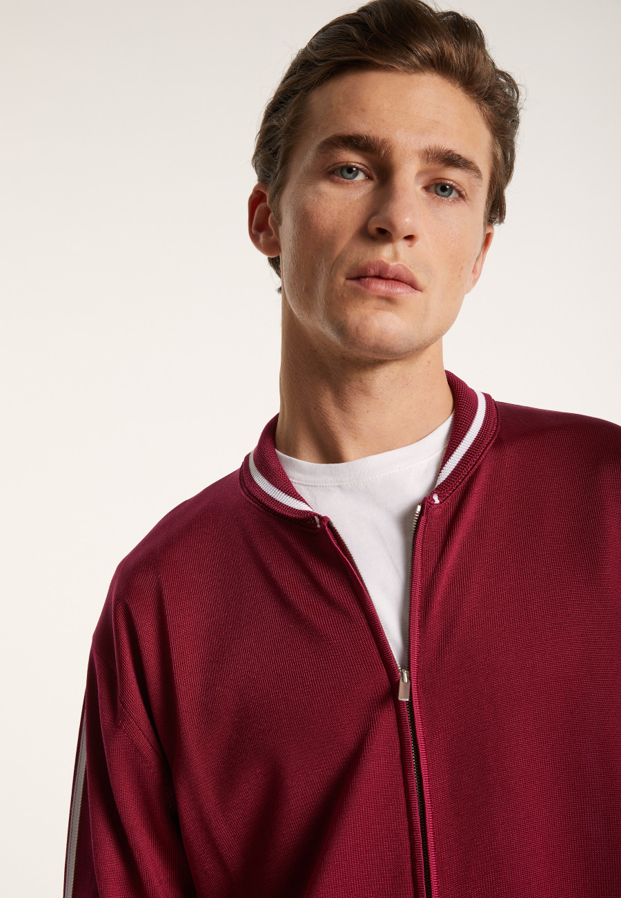 Zipped cardigan in Fil Lumière - Paddy