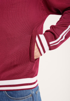 Zipped cardigan in Fil Lumière - Paddy