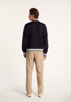 Zipped cardigan in Fil Lumière - Paddy