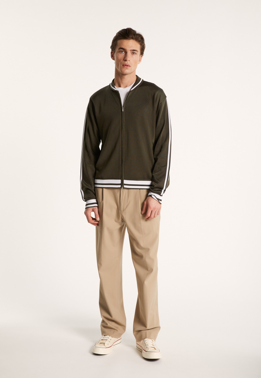 Colete com zíper em Fil Lumière - Paddy