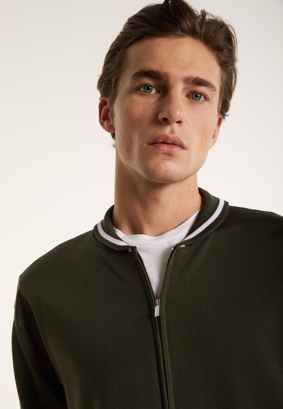 Colete com zíper em Fil Lumière - Paddy