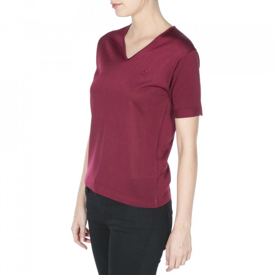 Woman V collar tshirt Fil Lumière - Débora