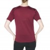 Tshirt col v manches courtes Fil Lumière Débora bordeaux