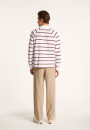 Long-sleeved striped cotton polo shirt - Pavel