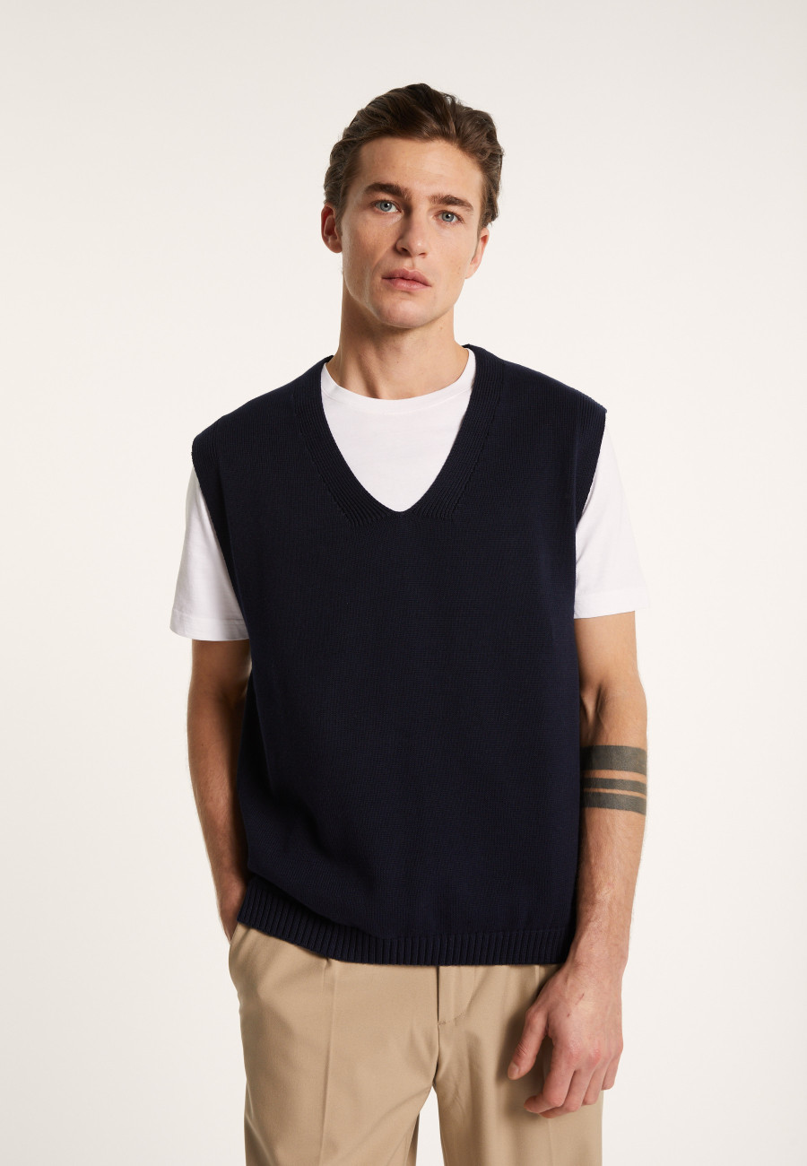 Sleeveless Organic Cotton Sweater - Isodor