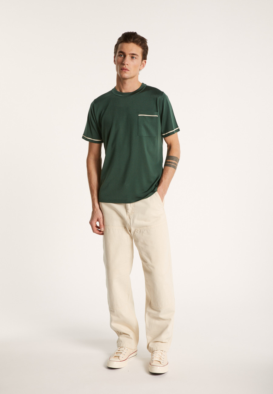 Two-tone T-shirt in Fil Lumière - Indiana