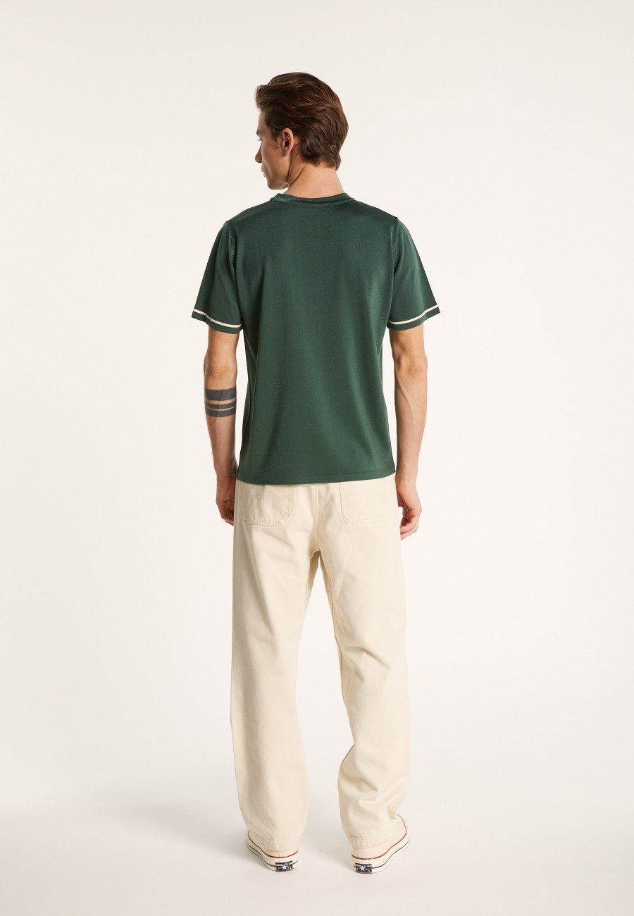 Two-tone T-shirt in Fil Lumière - Indiana