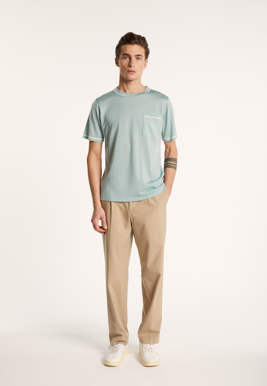 Camiseta bicolor en Fil Lumière - Indiana