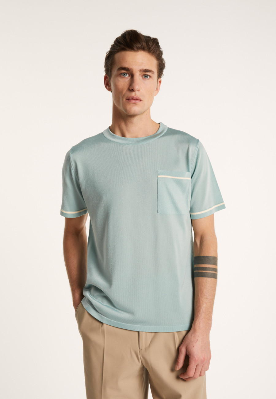 Camiseta bicolor en Fil Lumière - Indiana