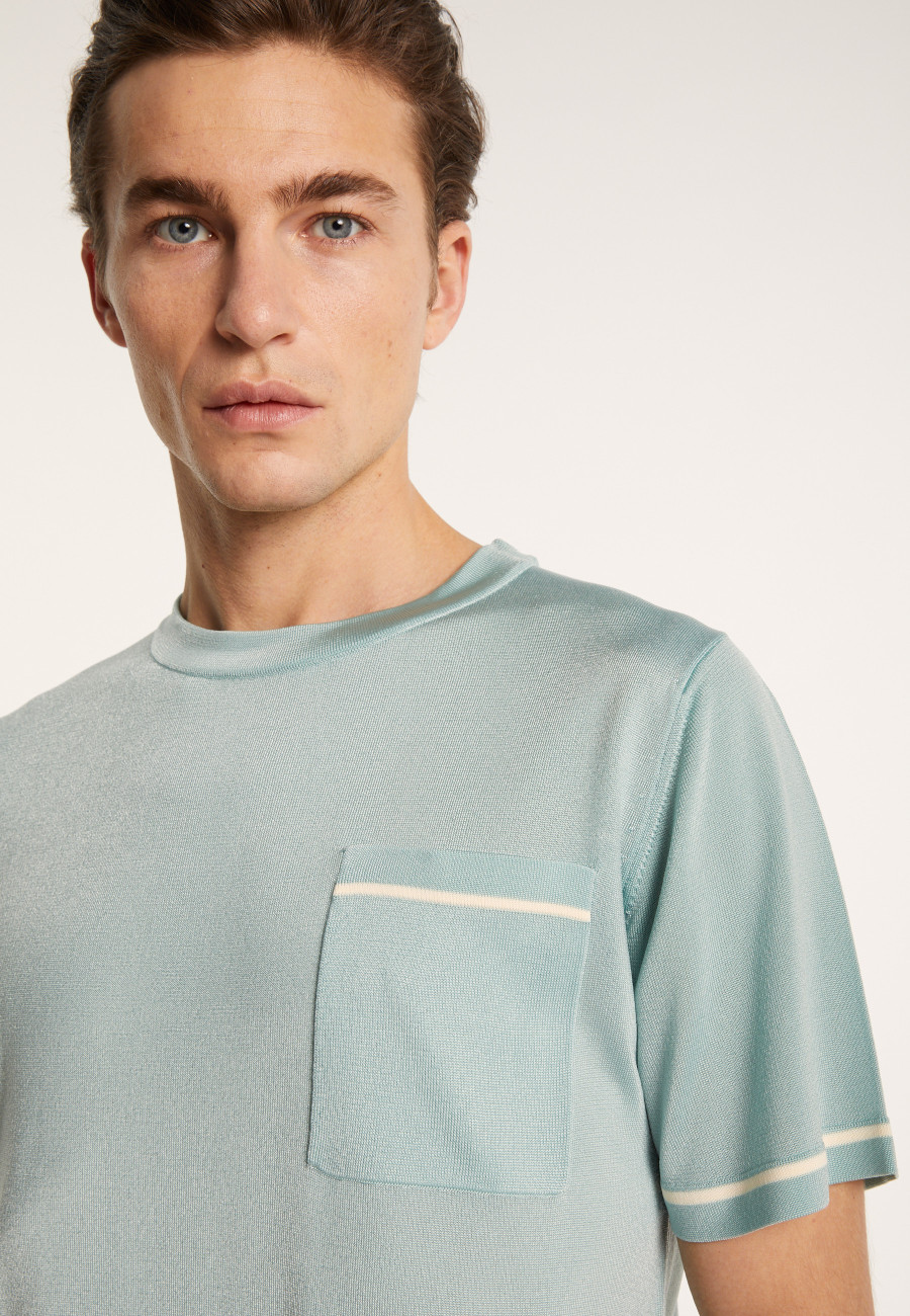 Camiseta bicolor en Fil Lumière - Indiana