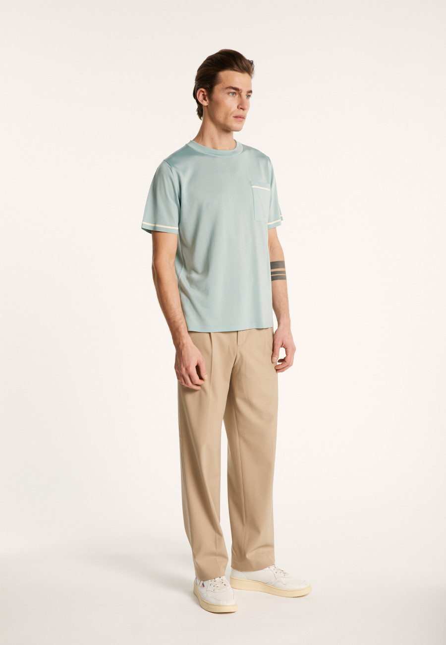 Camiseta bicolor en Fil Lumière - Indiana