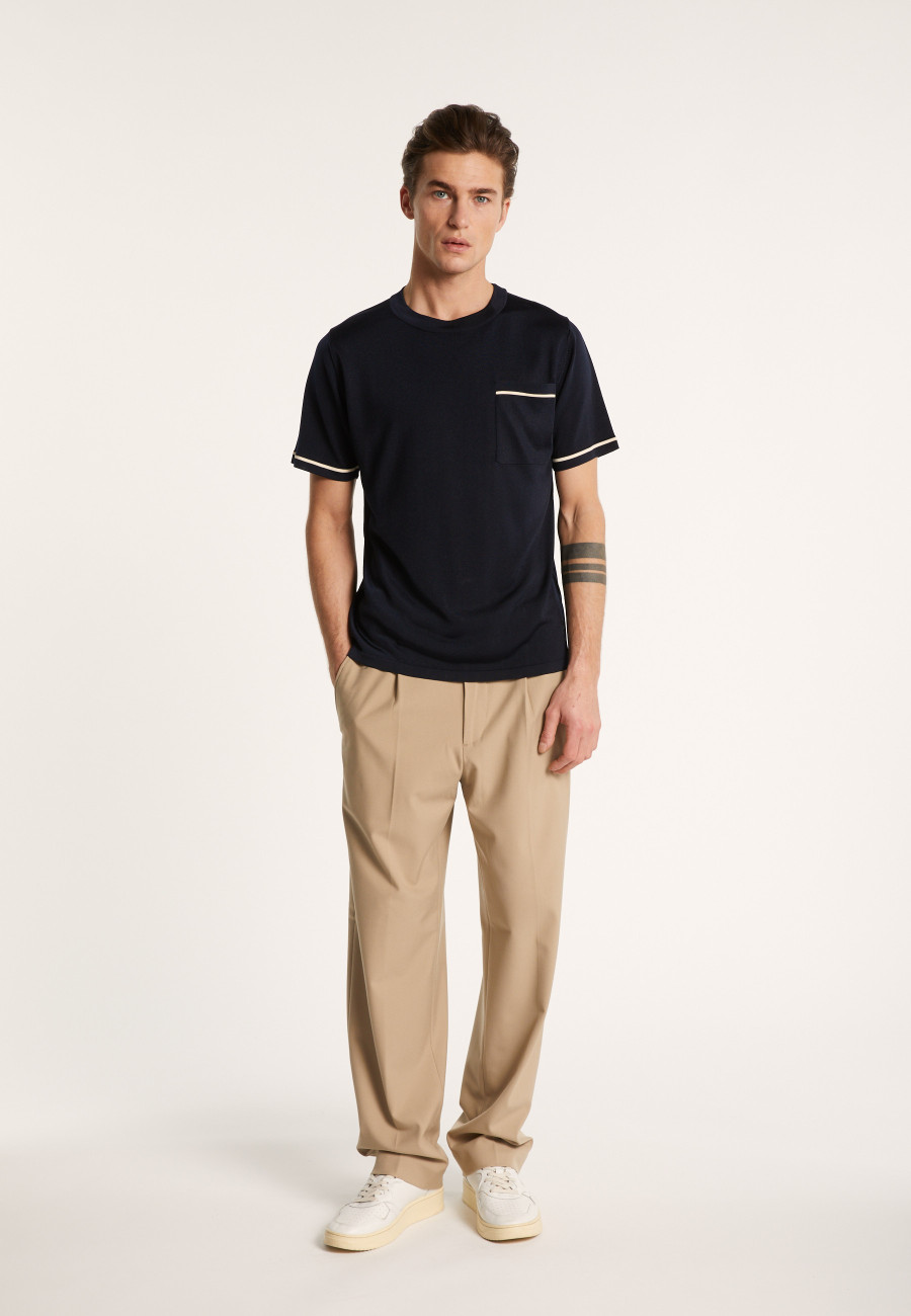 Two-tone T-shirt in Fil Lumière - Indiana