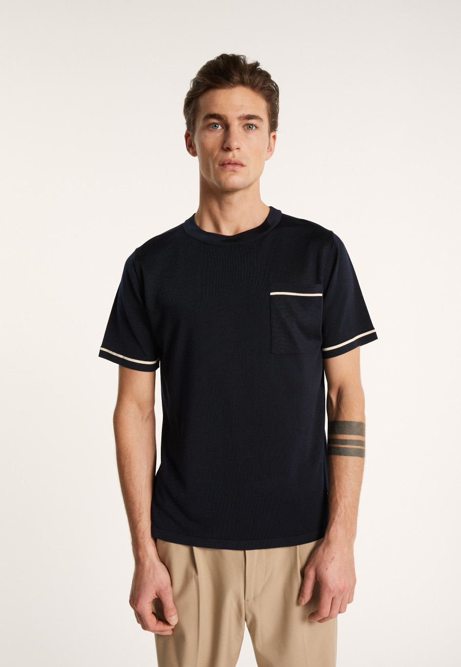 Camiseta bicolor en Fil Lumière - Indiana