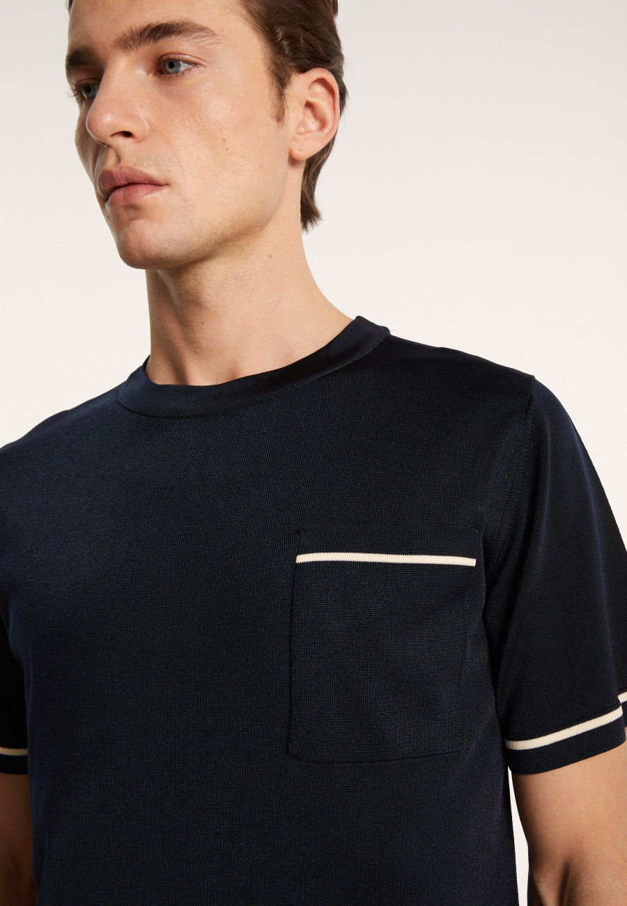 Two-tone T-shirt in Fil Lumière - Indiana