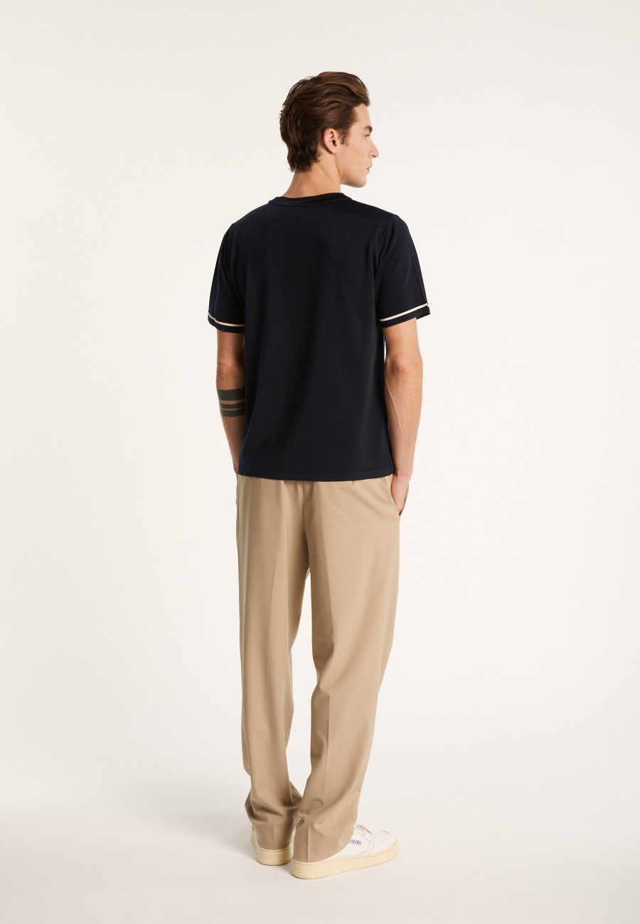 Camiseta bicolor en Fil Lumière - Indiana