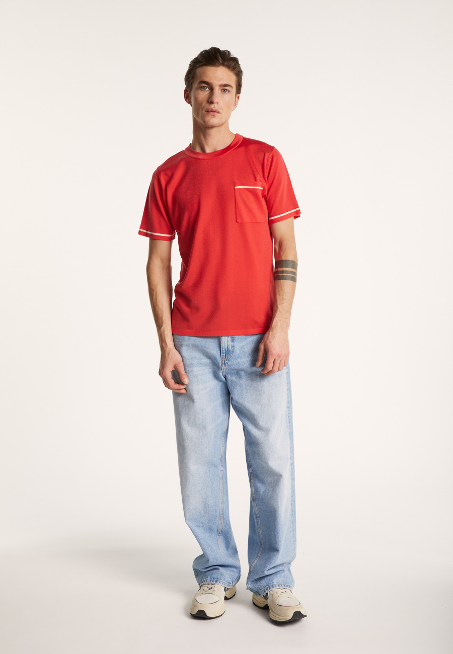 Two-tone T-shirt in Fil Lumière - Indiana