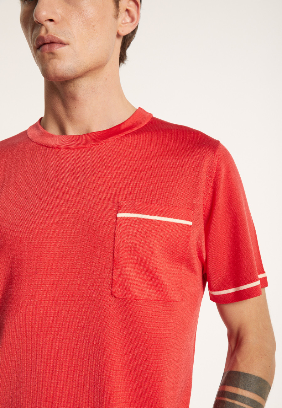 Two-tone T-shirt in Fil Lumière - Indiana