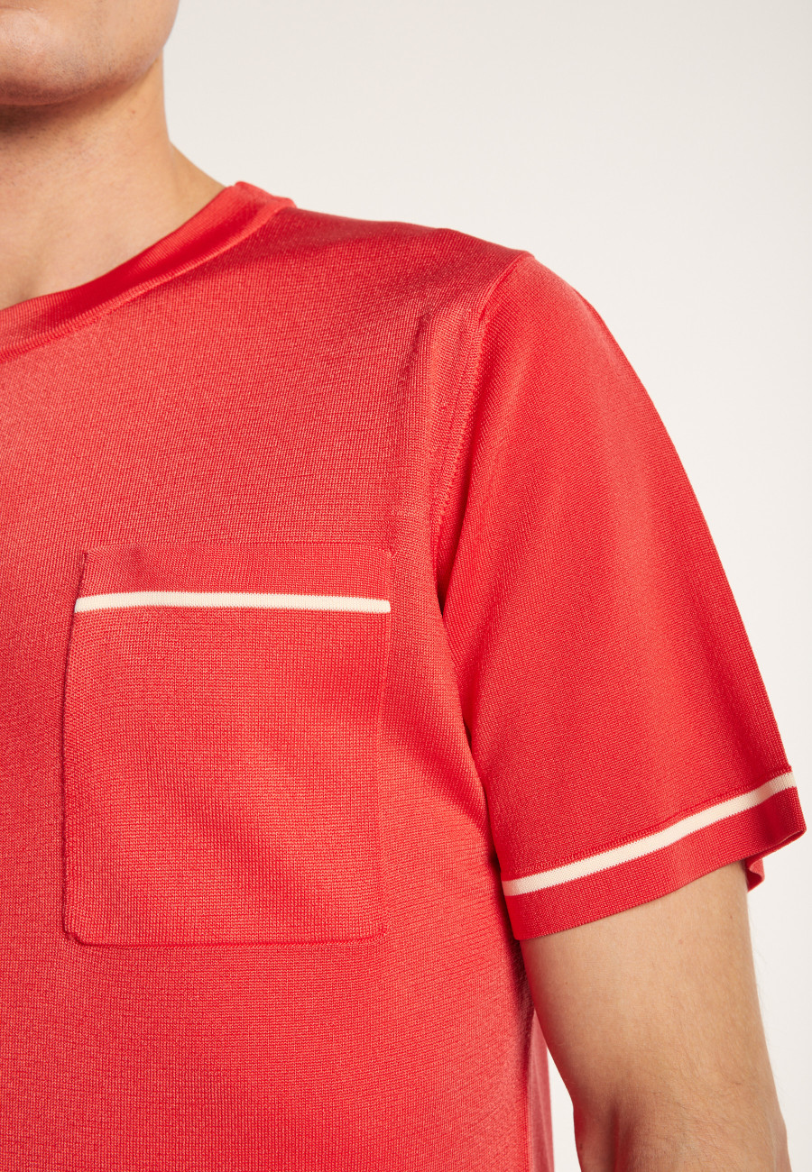 Two-tone T-shirt in Fil Lumière - Indiana