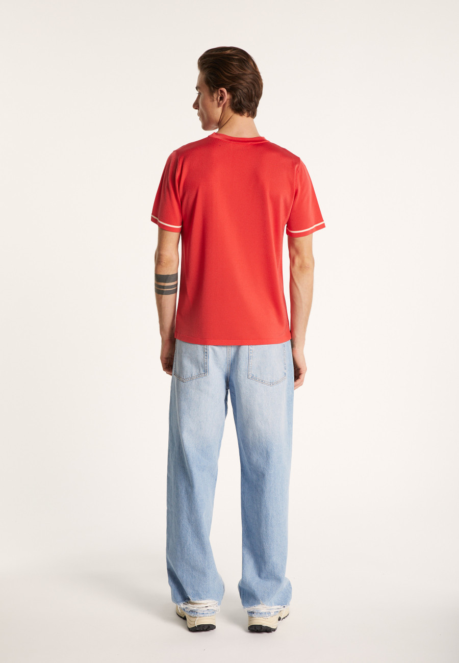 Two-tone T-shirt in Fil Lumière - Indiana