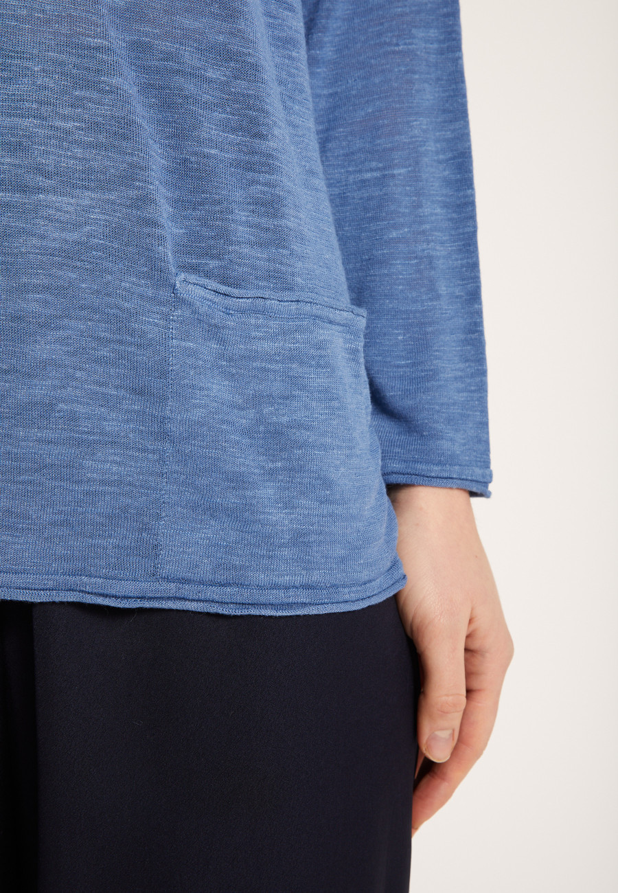 Camiseta folgada de linho com estampa slub - Balou