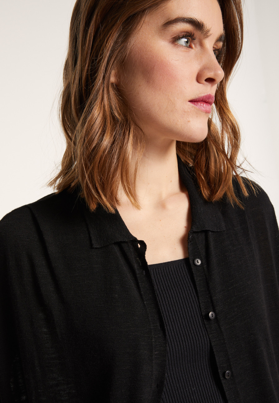 Colete longo de linho - Nora