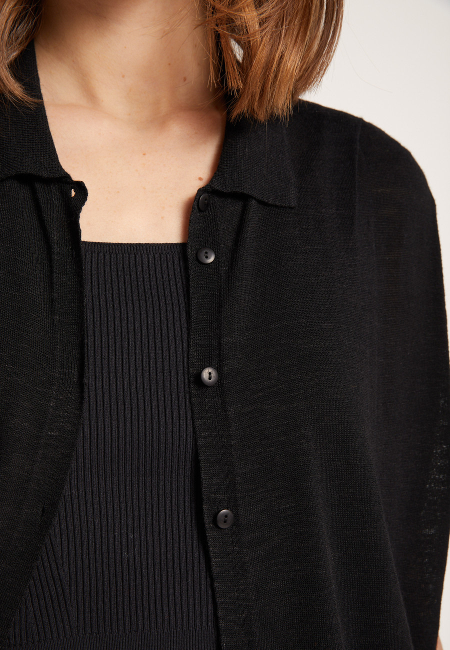 Colete longo de linho - Nora