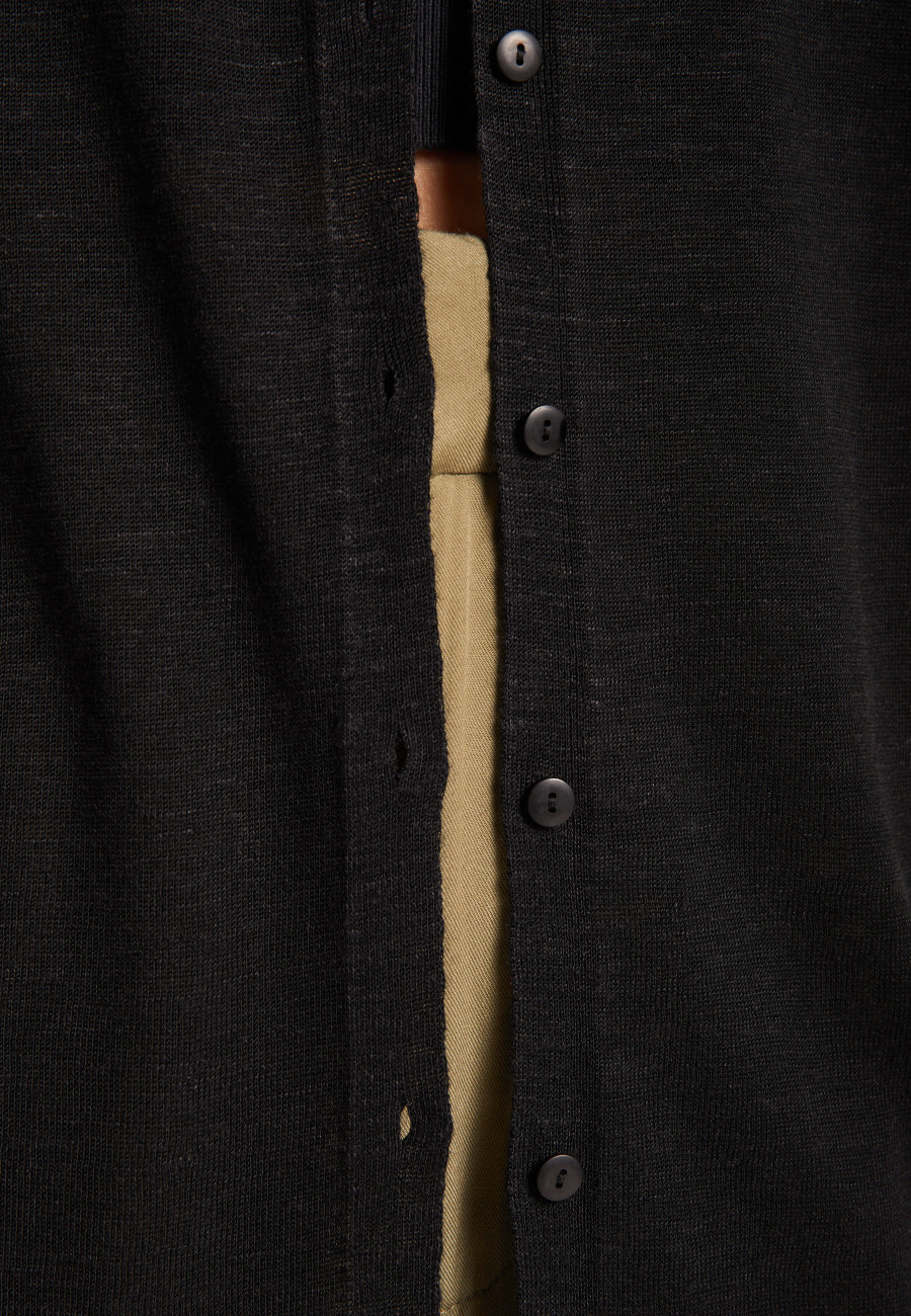 Colete longo de linho - Nora