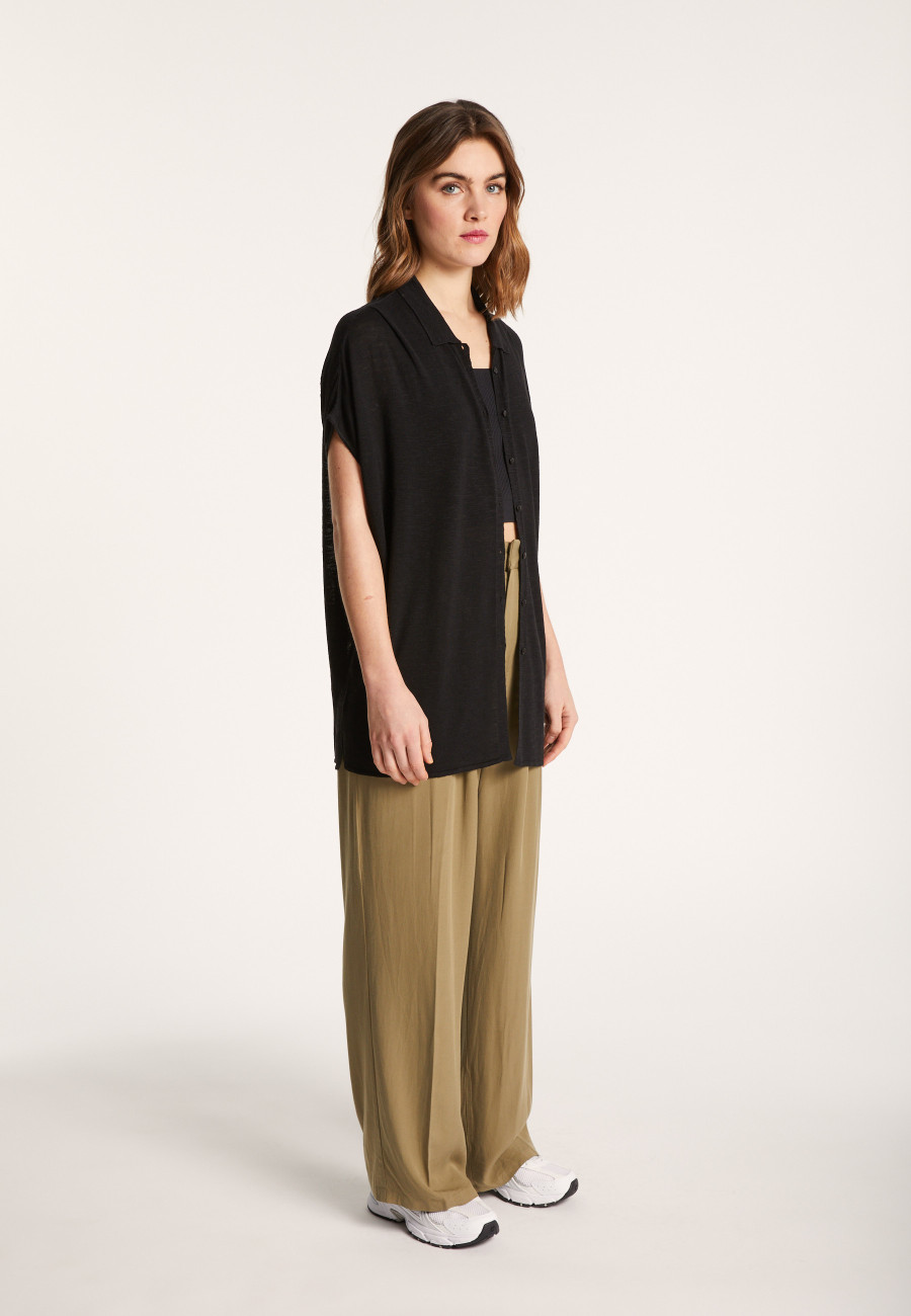 Colete longo de linho - Nora