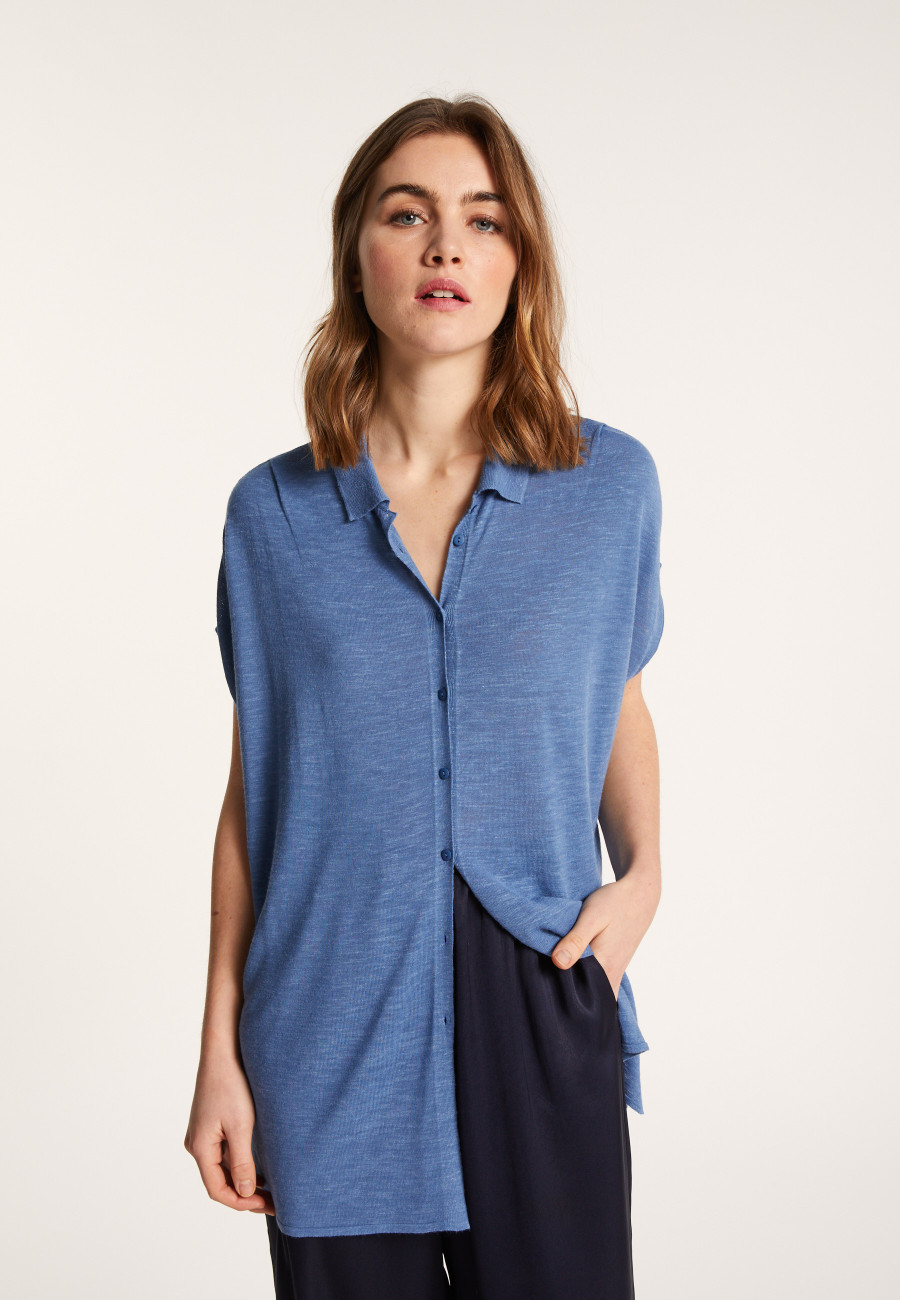 Colete longo de linho - Nora