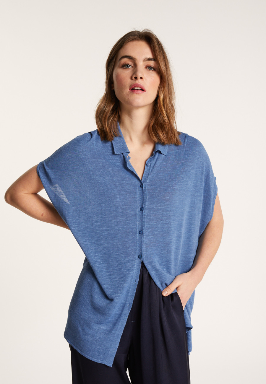 Colete longo de linho - Nora