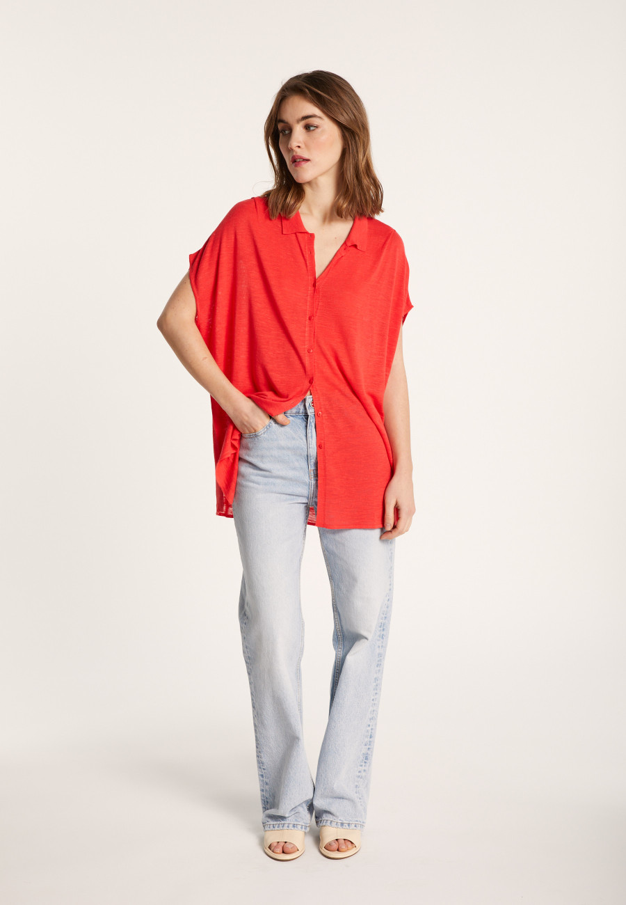 Colete longo de linho - Nora