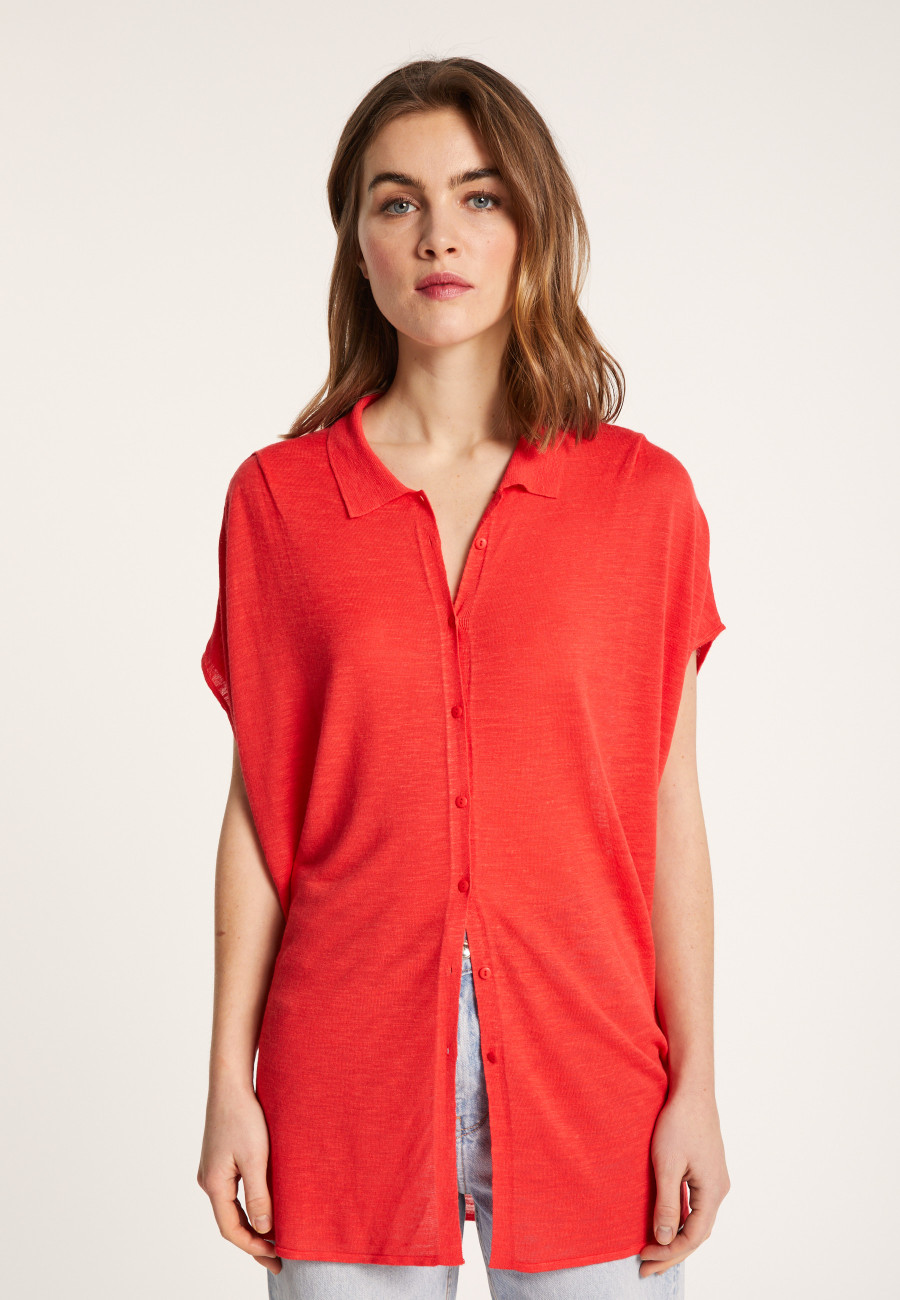 Colete longo de linho - Nora