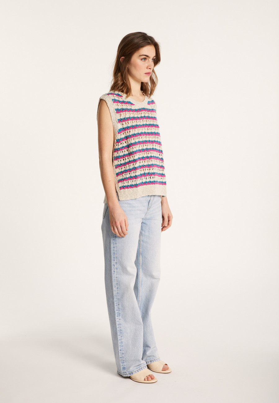 Regata de algodão e linho - Naomie