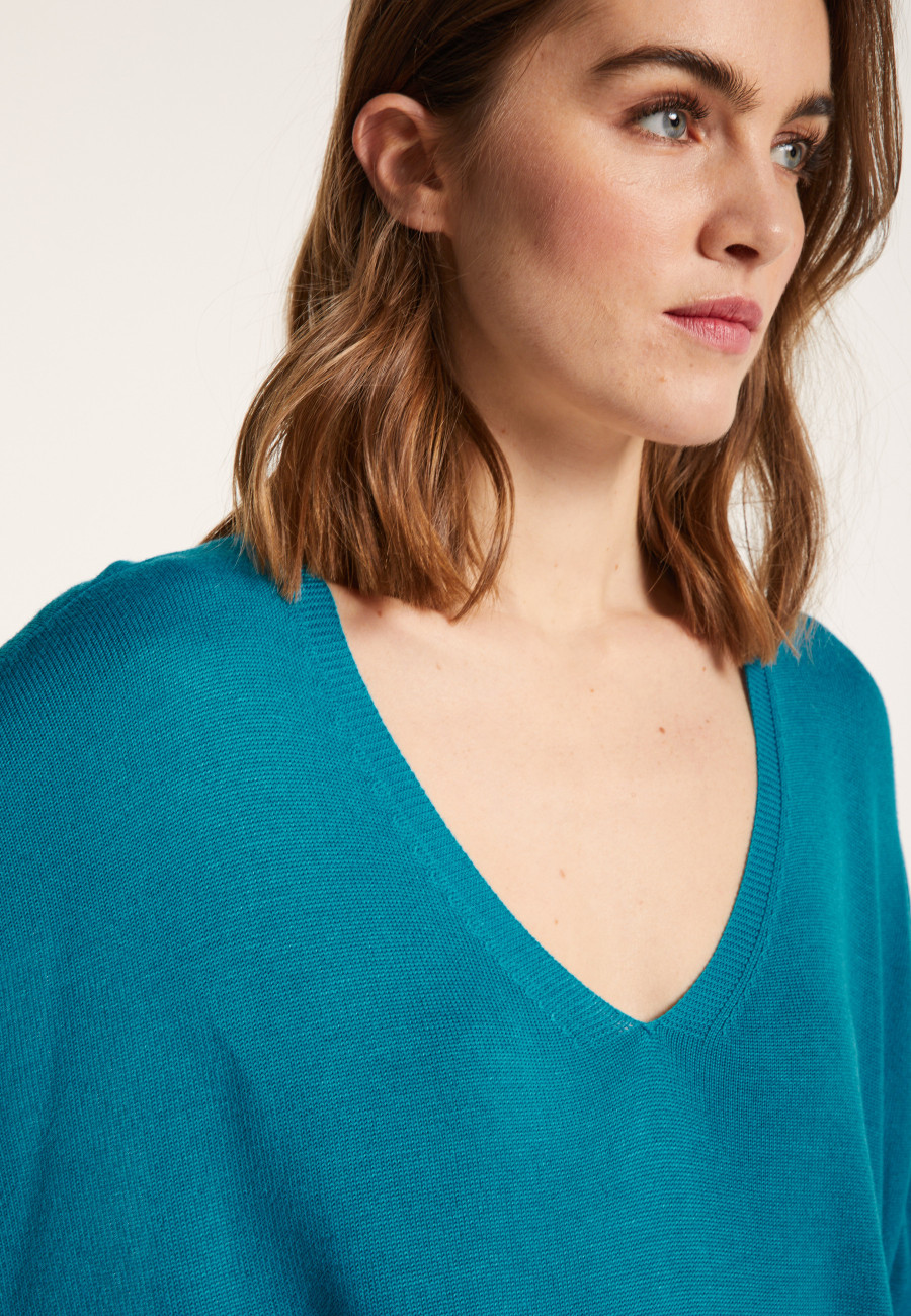 Loose viscose and silk T-shirt - Nahla