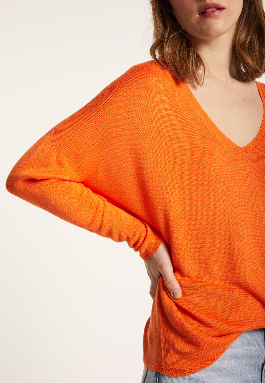 Camiseta folgada de viscose e seda - Nahla