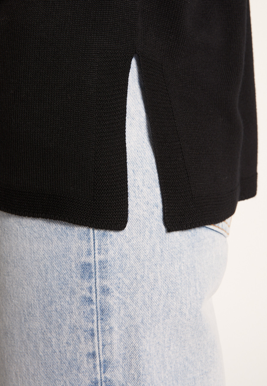 Camiseta solta com fendas - Nova