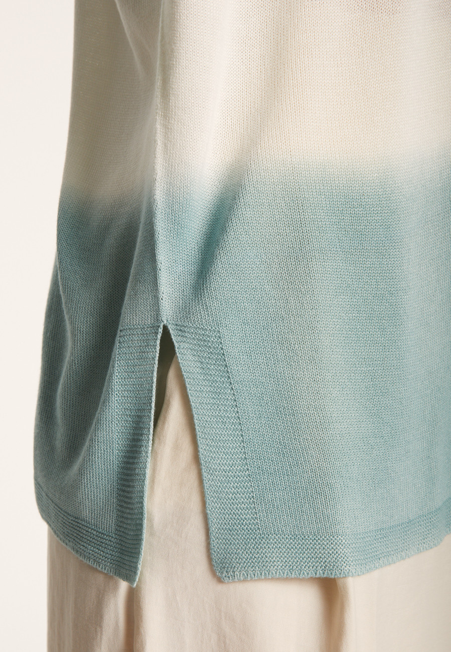 Slit T-shirt in viscose and silk - Nova Bis