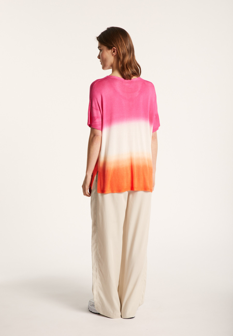 Slit T-shirt in viscose and silk - Nova Bis