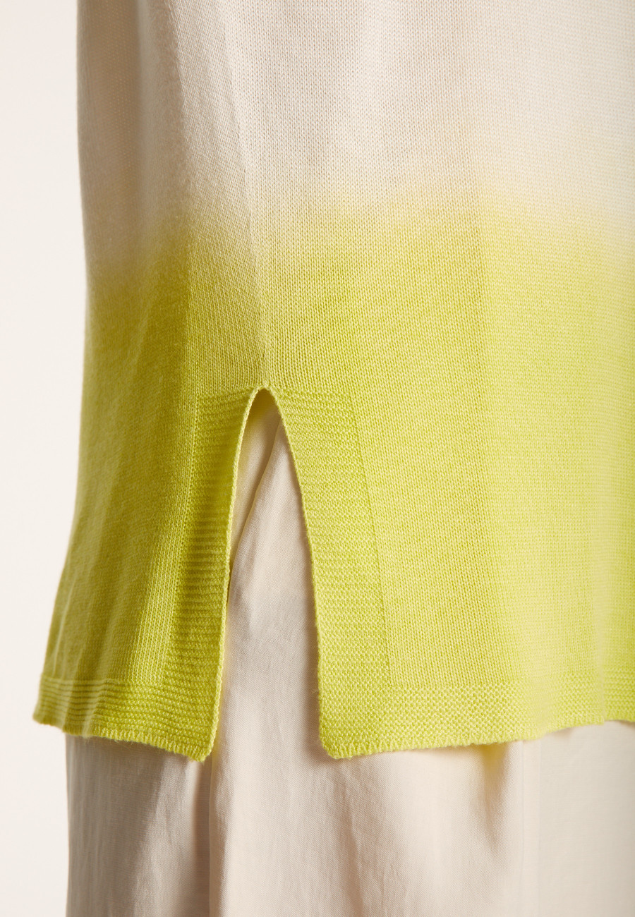 Slit T-shirt in viscose and silk - Nova Bis