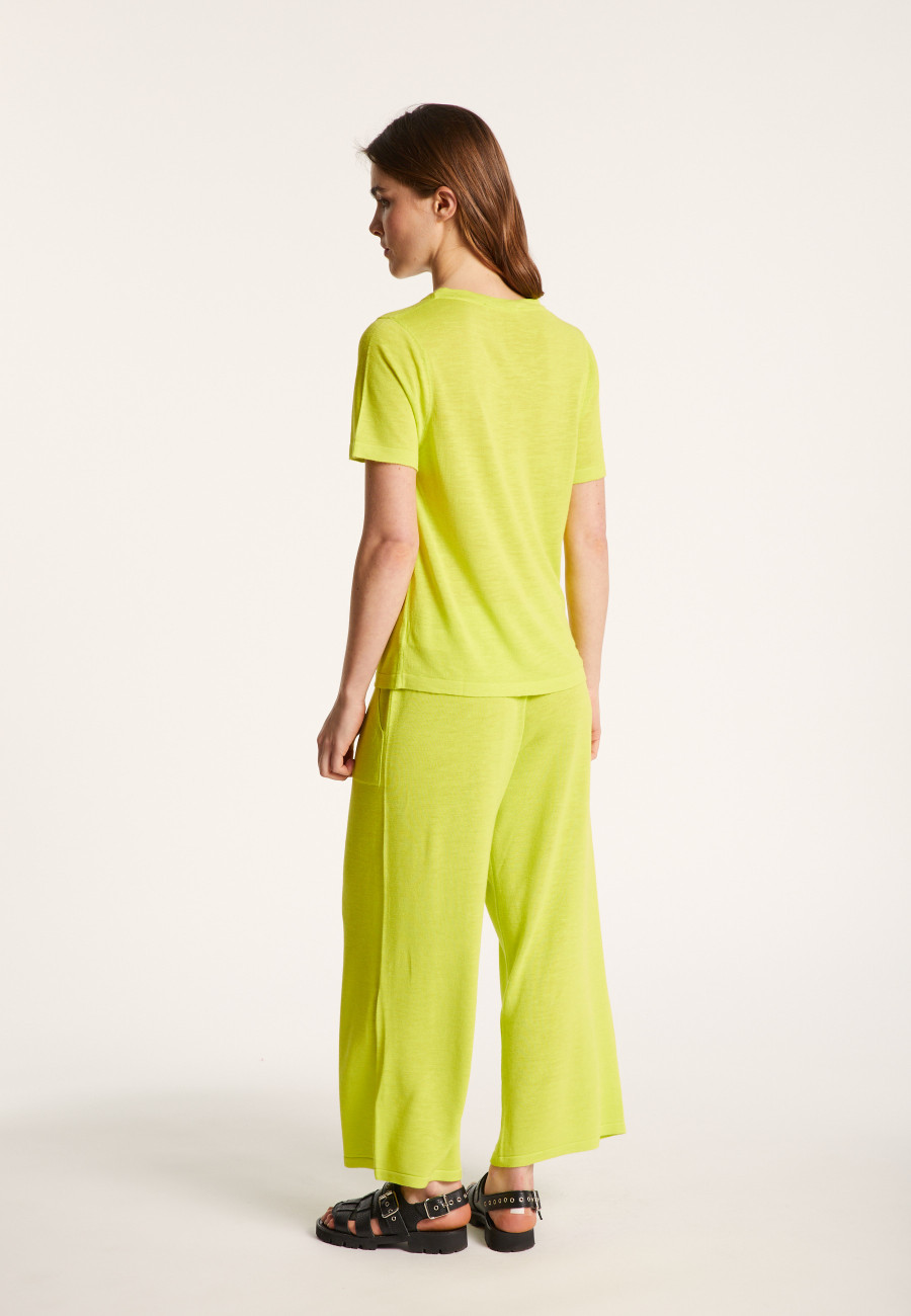 Slub linen crew neck t-shirt - Lucie